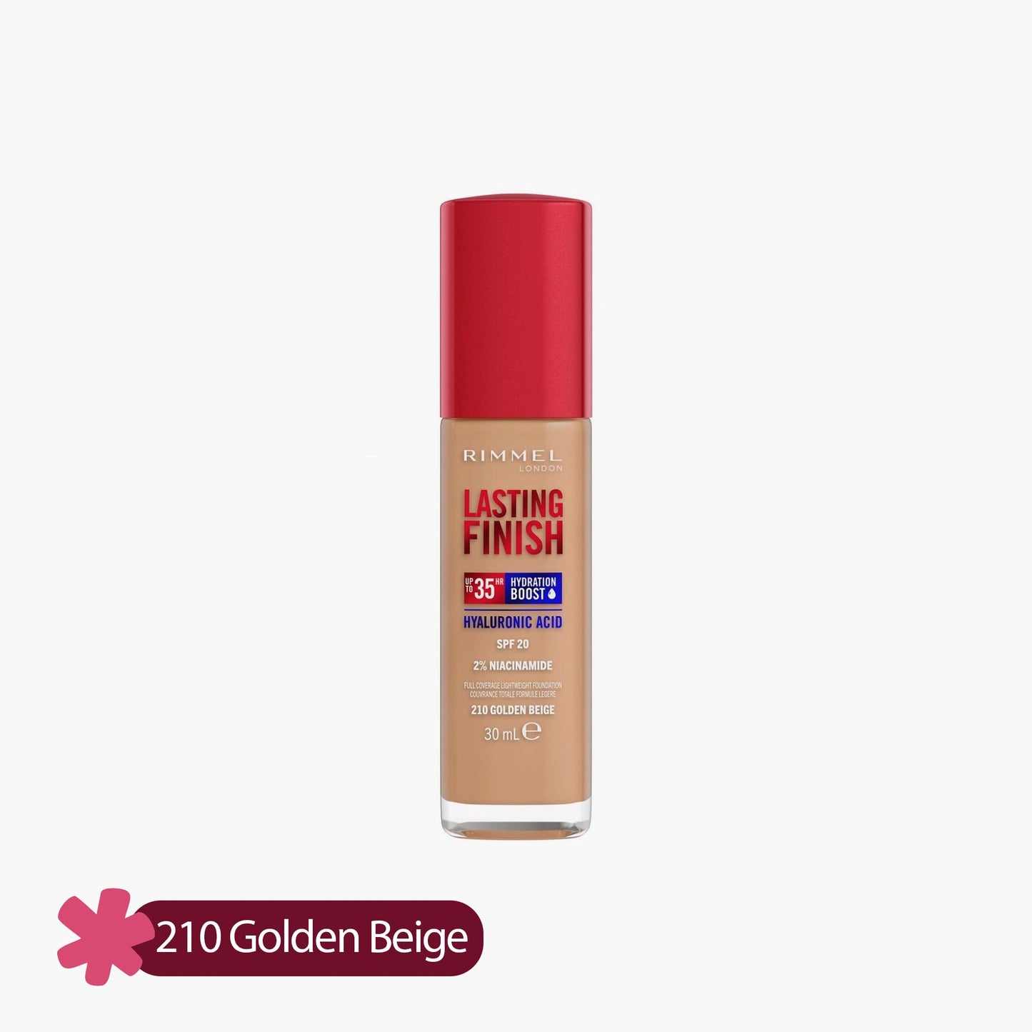 Rimmel Lasting Finish 35HR Full Coverage Lightweight Foundation SPF 20 30ml
