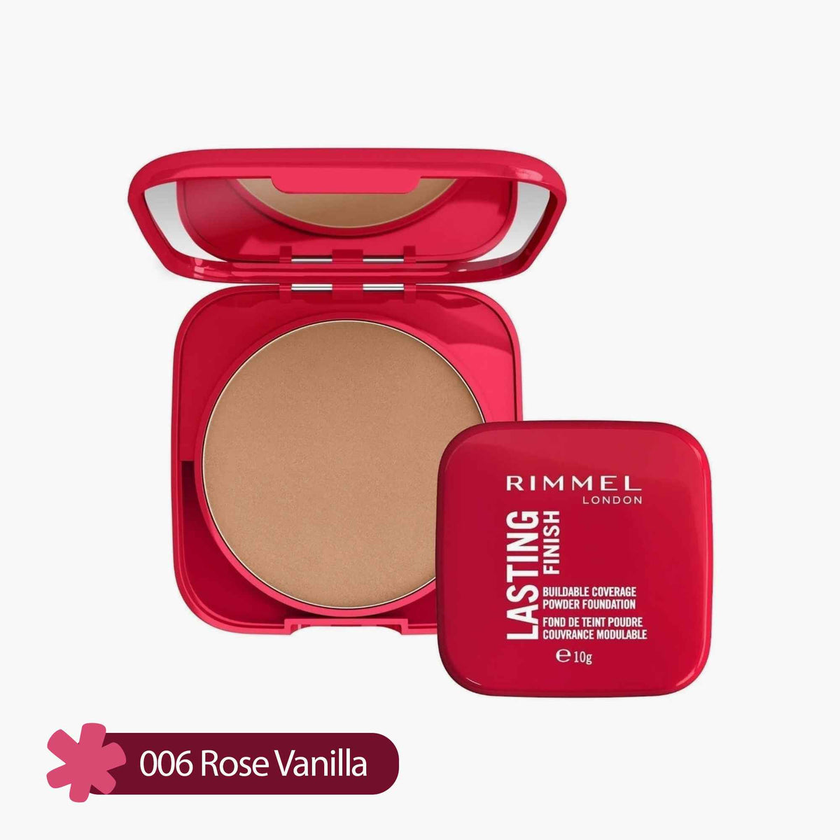 Rimmel Lasting Finish Buildable Coverage Powder Foundation 10gm