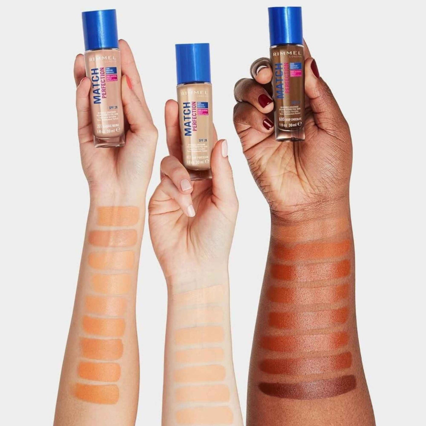Rimmel Match Perfection Invisible Coverage Foundation SPF 20 30ml