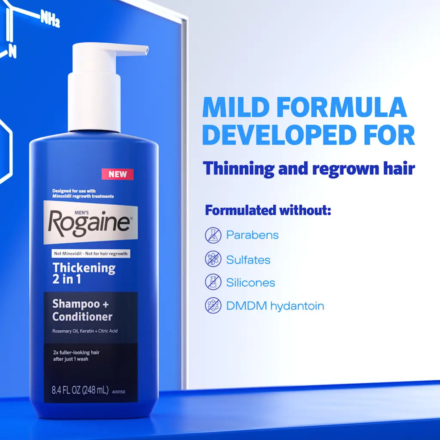 Rogaine Men's Thickening 2-in-1 Shampoo and Conditioner