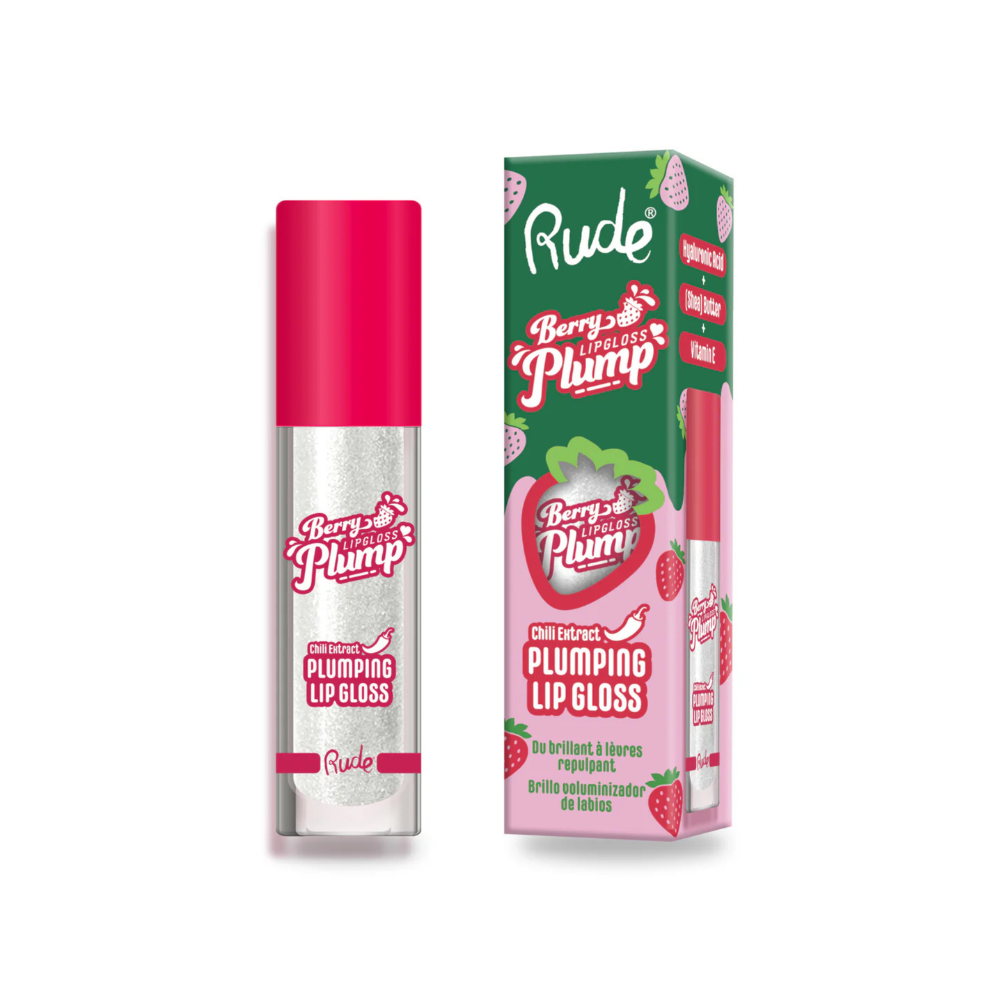 Rude Berry Plump Plumping Lip Gloss 4gm