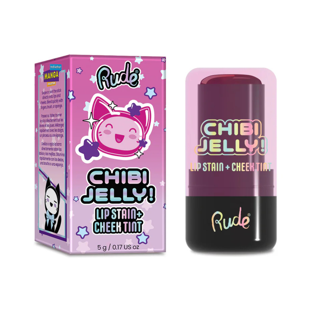 Rude Chibi Manga Collection Chibi Jelly Lip Stain and Cheek Tint 5gm