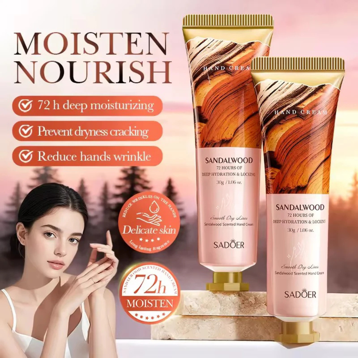 Sadoer 72H Deep Scented Moisturizing Hand Cream 30gm