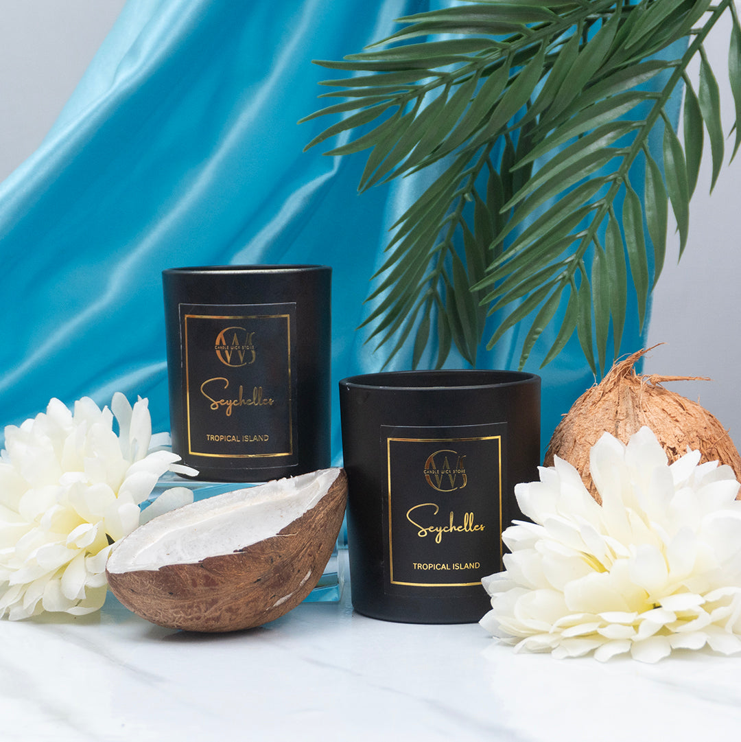 Candle Wick Store Seychelles Candle with Tropical Island Scent