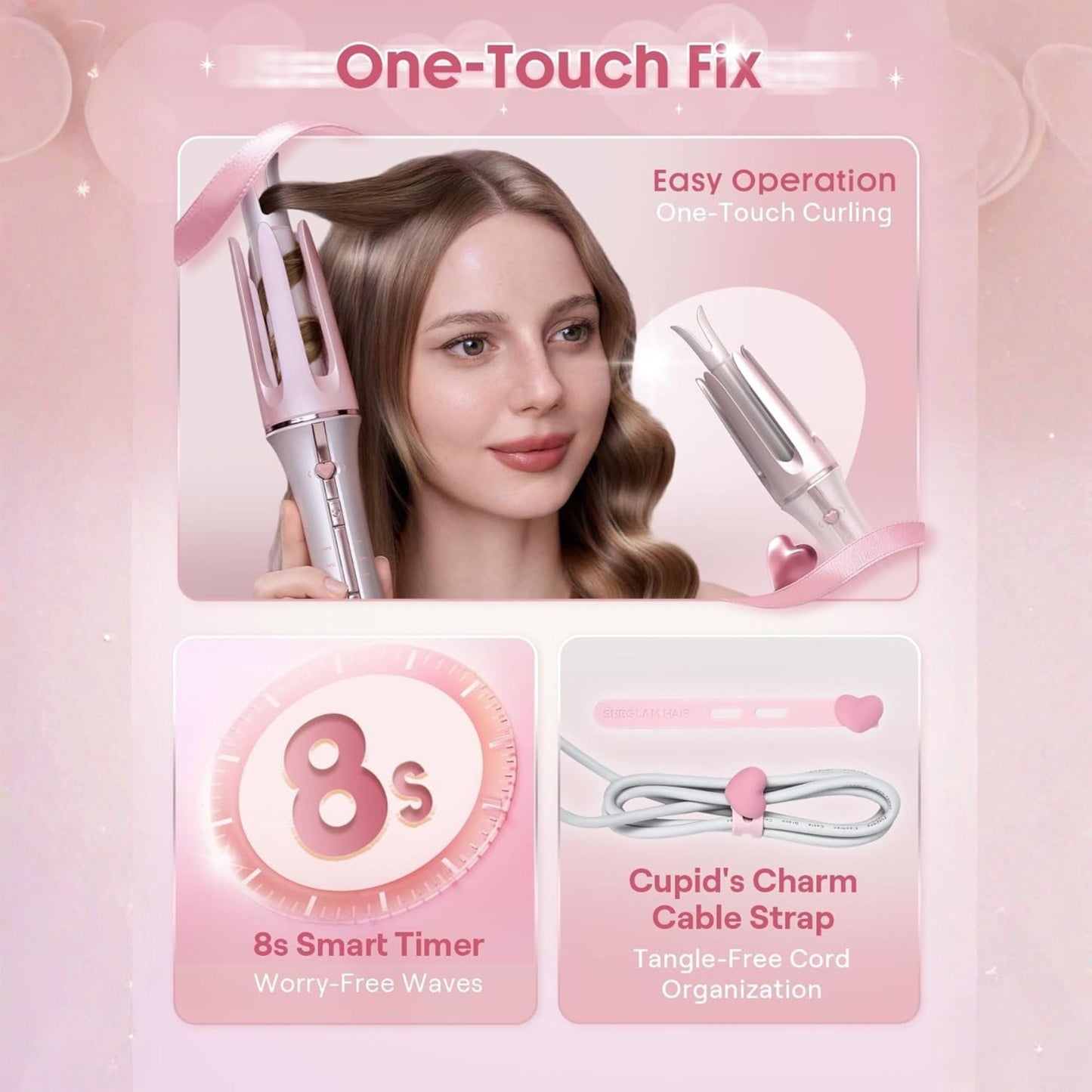 Sheglam Cupid's Charm One-Touch Instant Curler