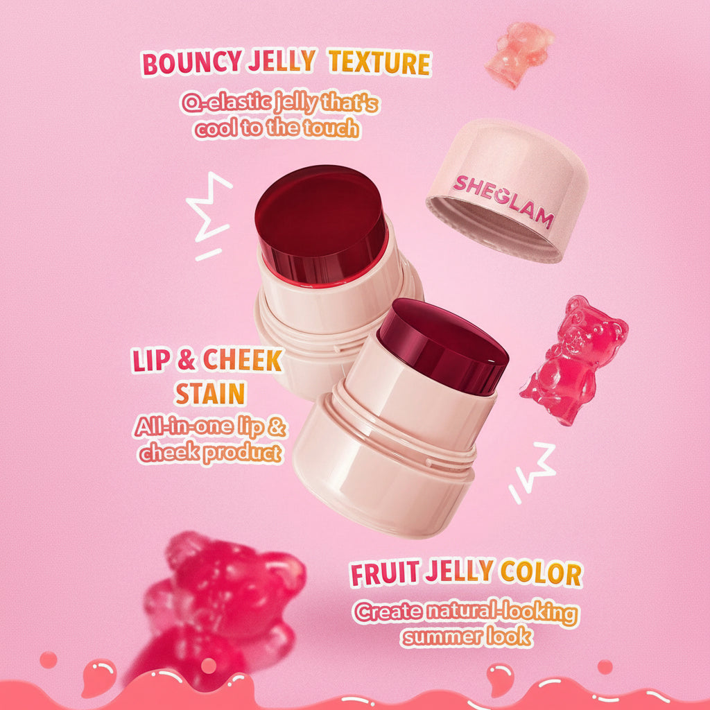 Sheglam Jelly Licious Hydrating Lip & Blush Tint 10gm