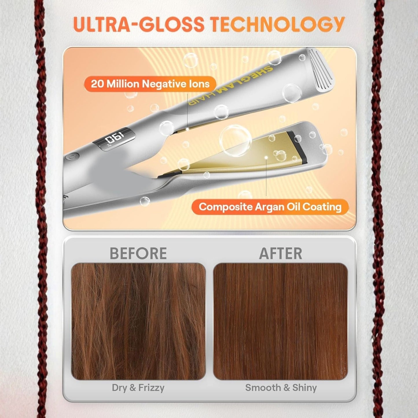 Sheglam Sleek Chic Twist Kiss Flat Iron