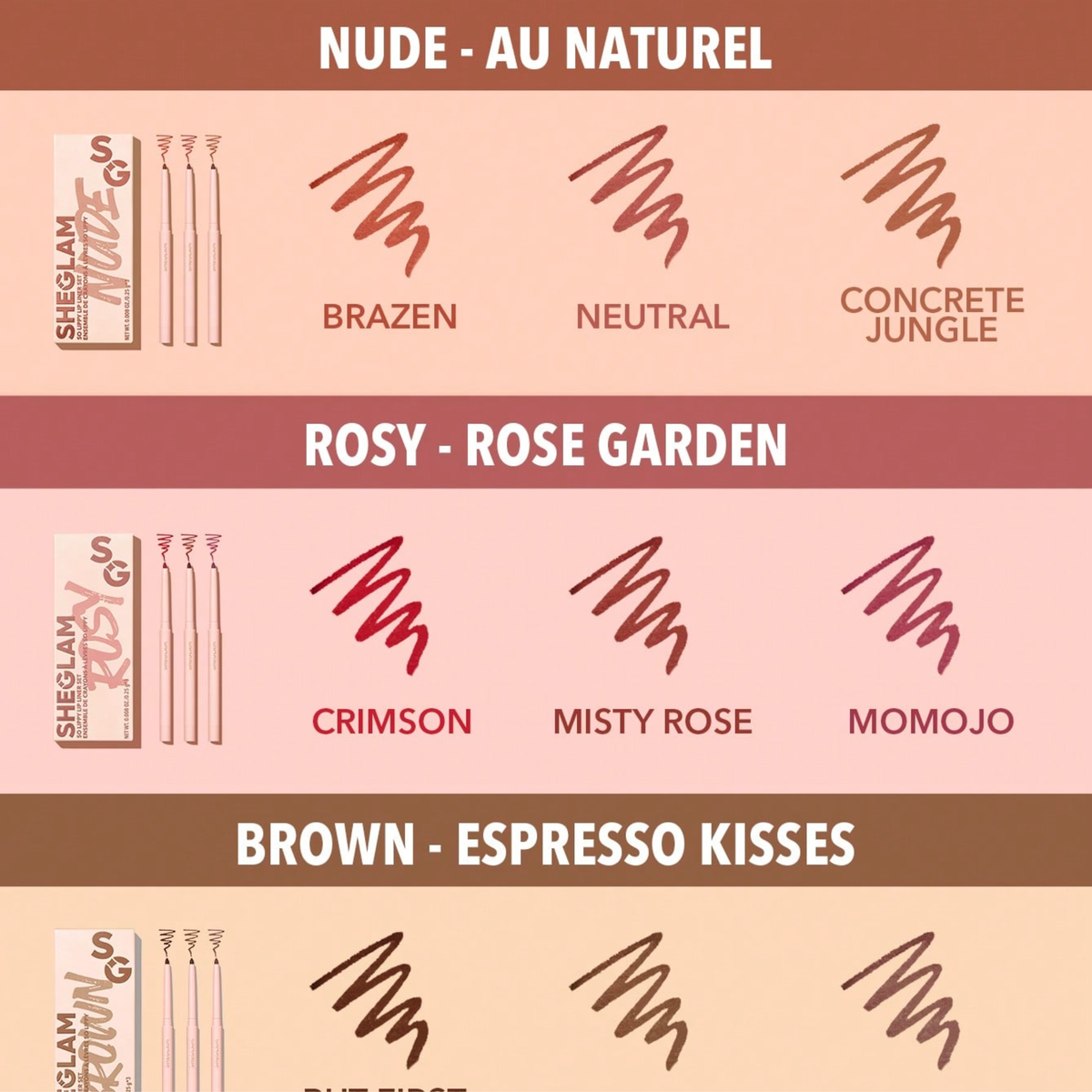 Sheglam So Lippy Lip Liner Set