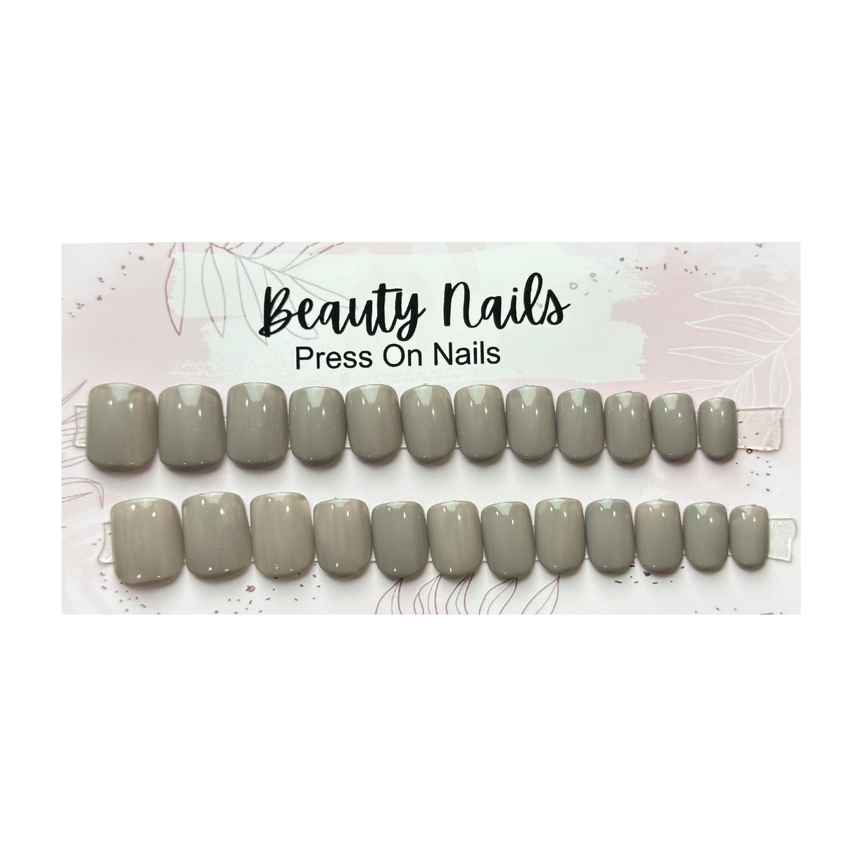 Beauty Nails Square Press On-Nails 24 Pieces