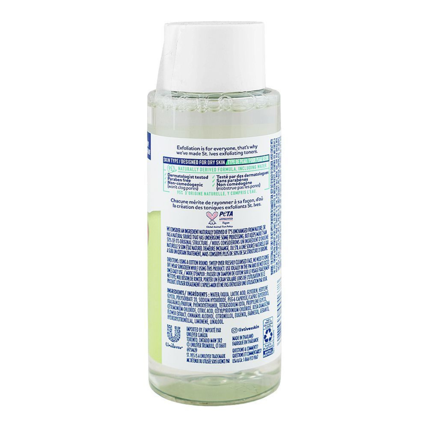 St'Ives Rose AHA Exfoliating Facial Toner For Dry Skin