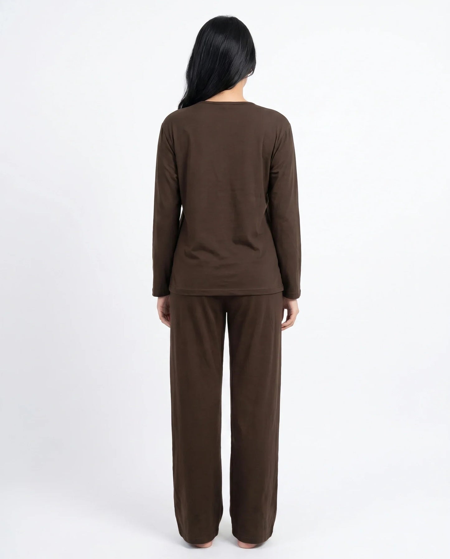 Sajiero Summer Loungewear Set Relaxco Brown