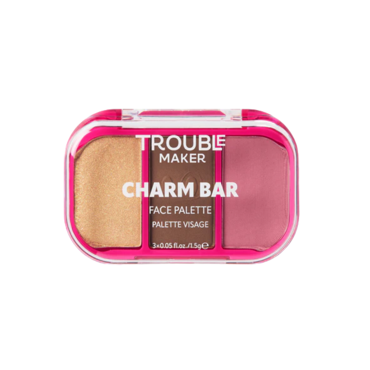 Trouble Maker Charm Bar Face Trio Palette Sweet Escape 4.5gm