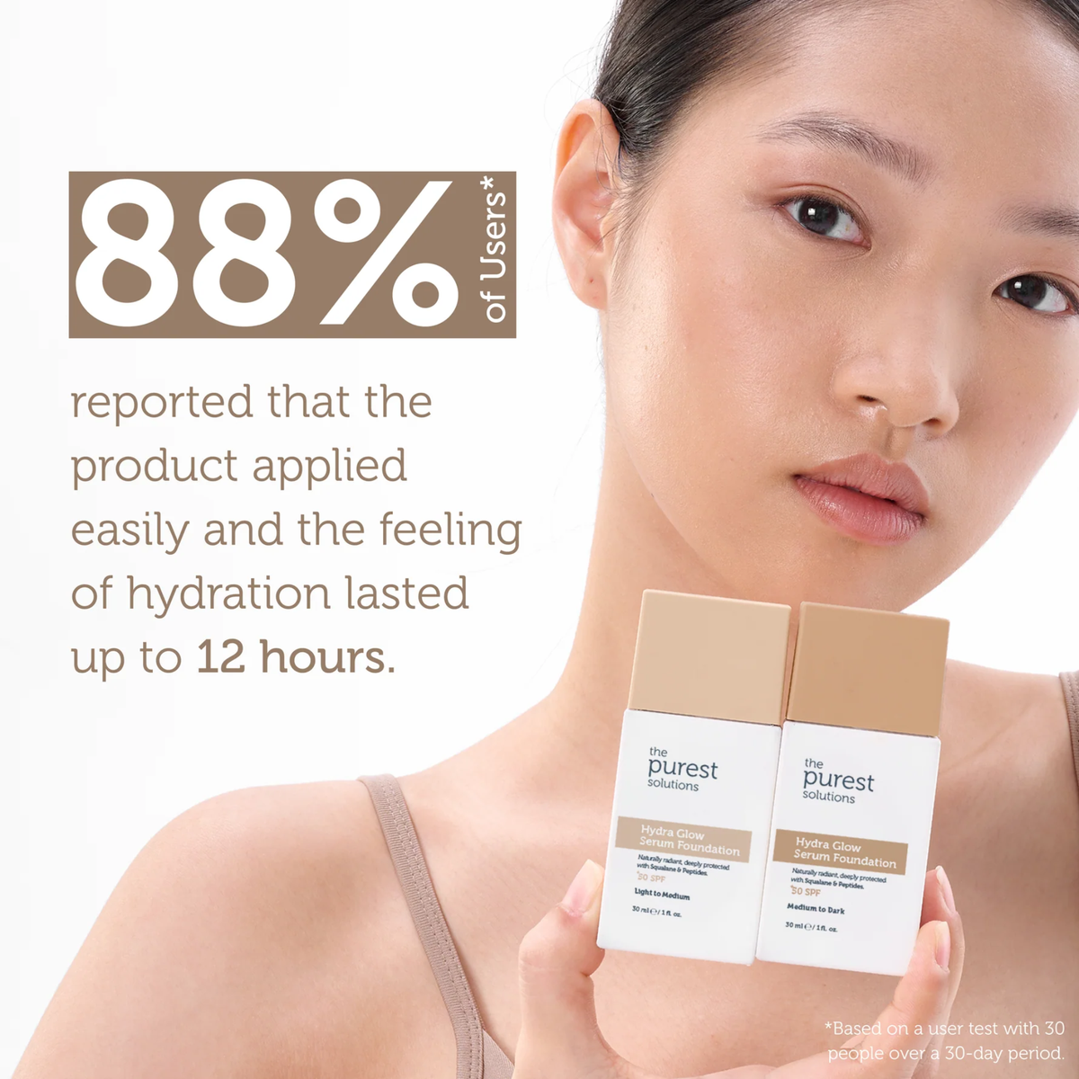 The Purest Solutions Hydra Glow Serum Foundation SPF 50+ 30ml