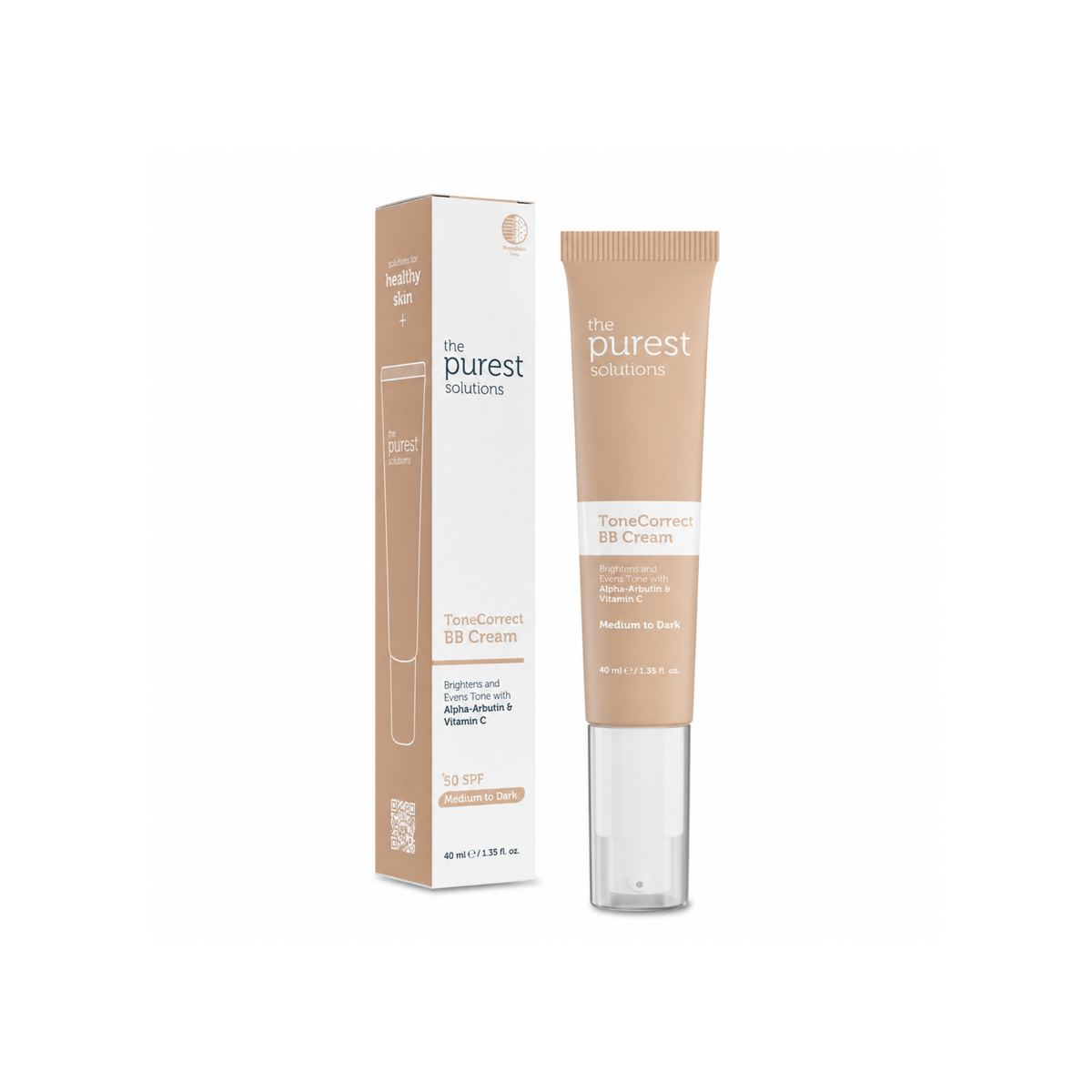 The Purest Solutions BB Cream Tone Correct SPF 50+ 40ml
