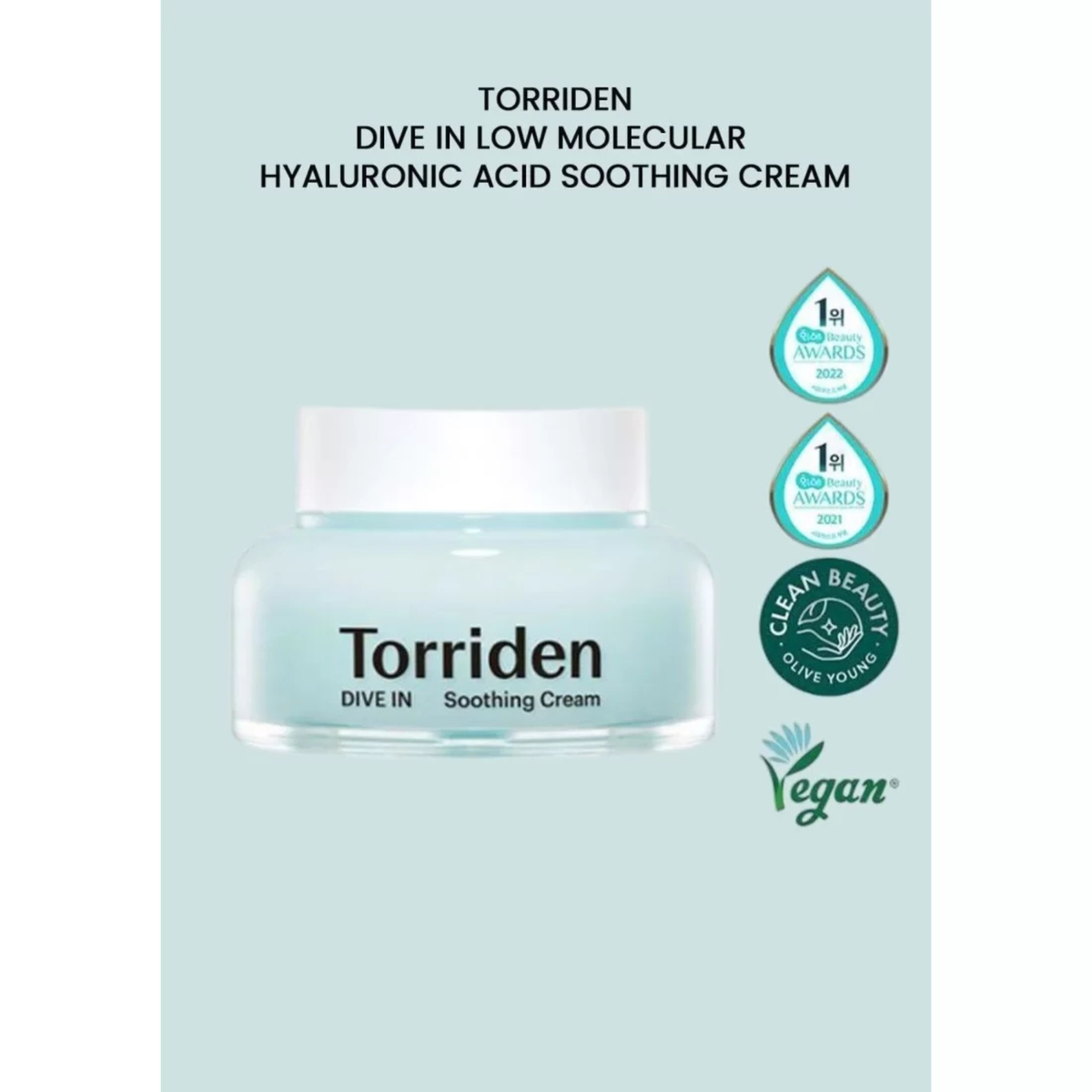 Torriden Dive In Low Molecular Hyaluronic Acid Soothing Cream