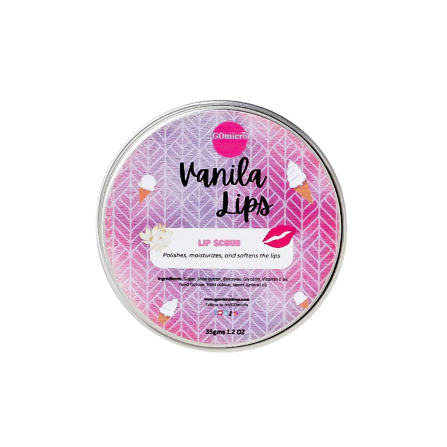 GOmicro Vanilla Lip Scrub