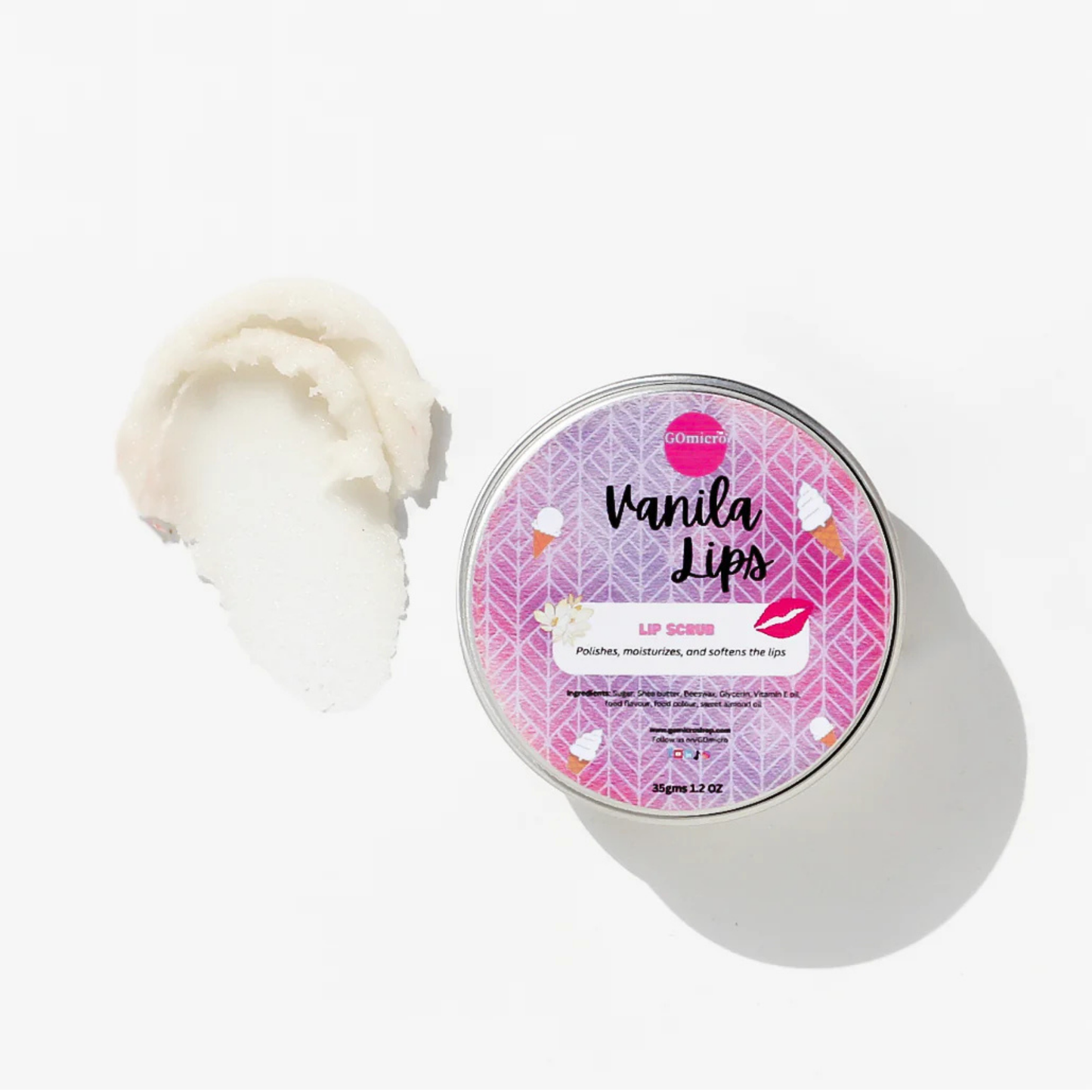 GOmicro Vanilla Lip Scrub