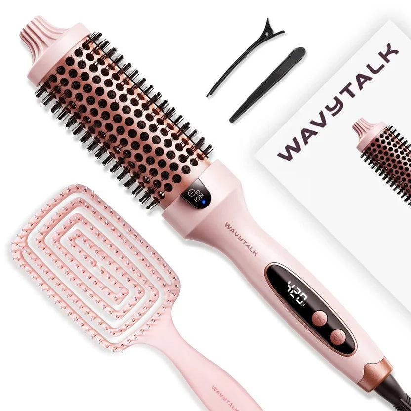 Wavytalk Blowout Ionic Thermal Brush 1.5 Inch Pink