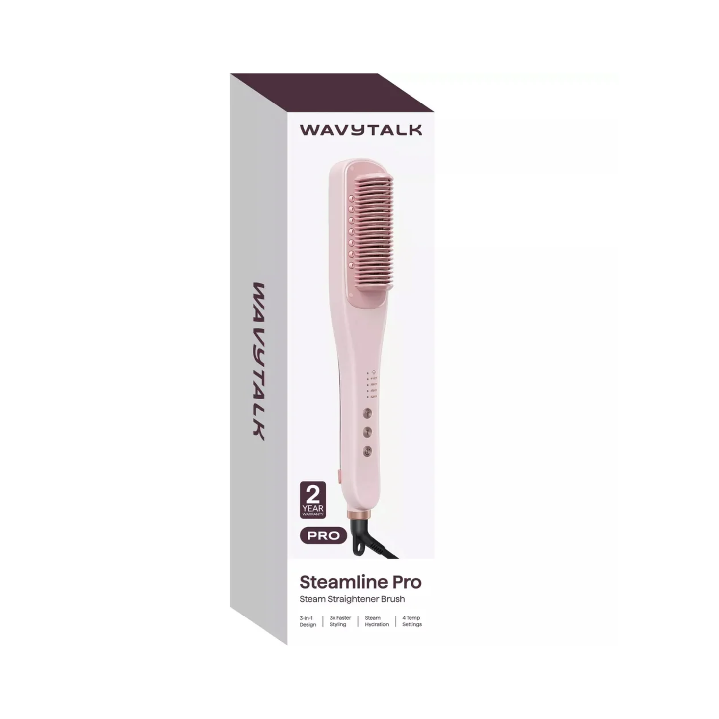 Wavytalk Steamline Pro Steam 3 in 1 Straightener Brush