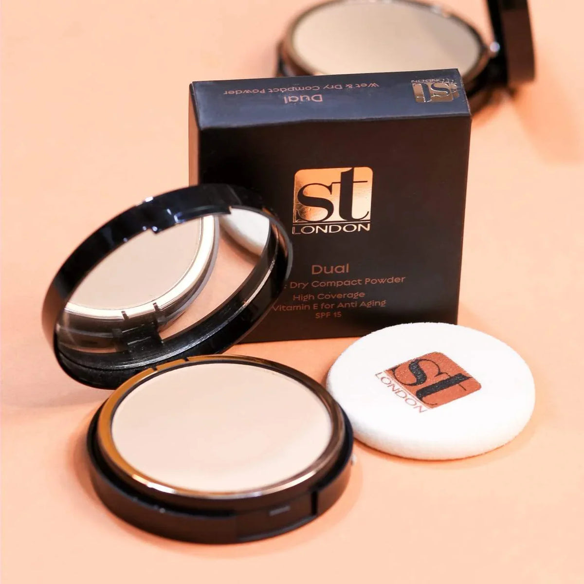 ST London Dual Wet & Dry Compact Powder SPF15 14gm