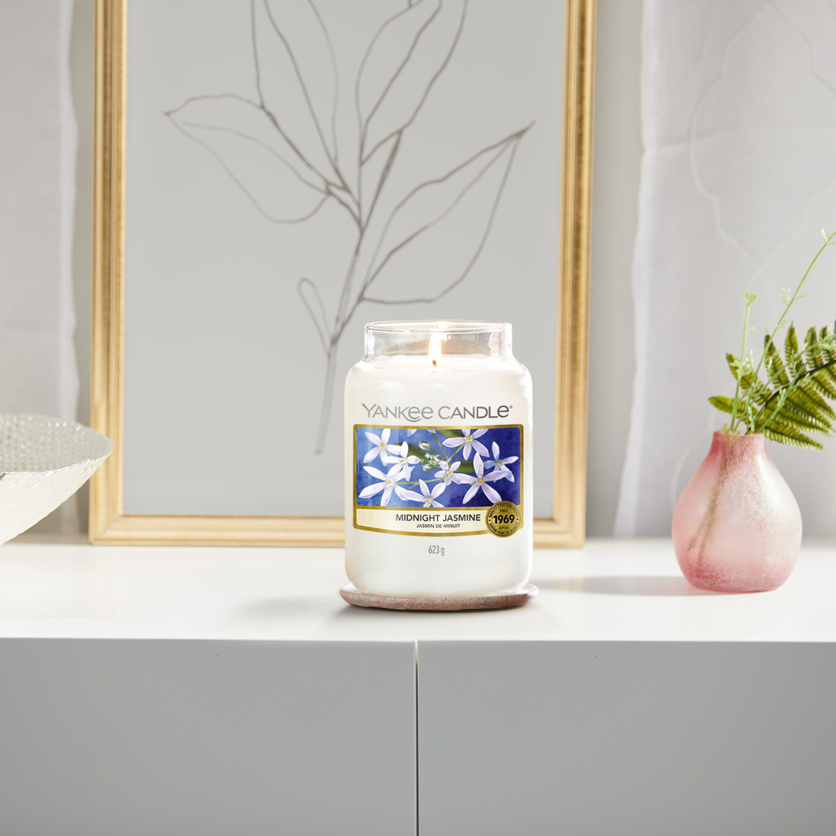 Yankee Midnight Jasmine Scented Candle