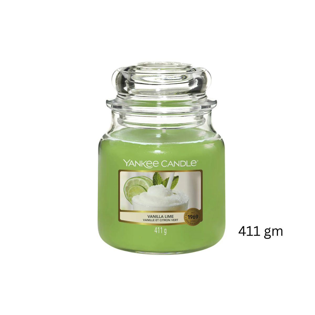 Yankee Vanilla Lime Scented Candle