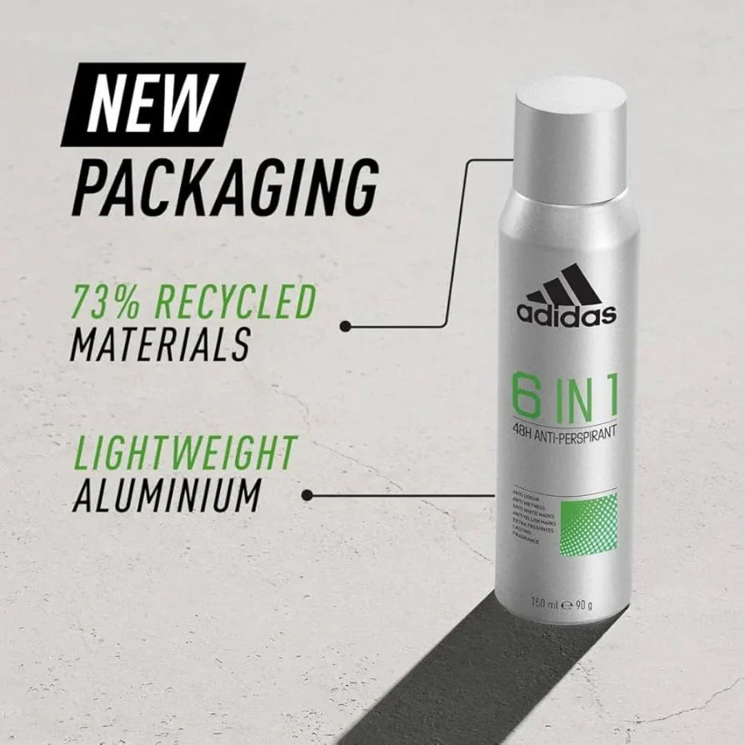 Adidas 6 in 1 48H Anti-Perspirant Body Spray 150ml