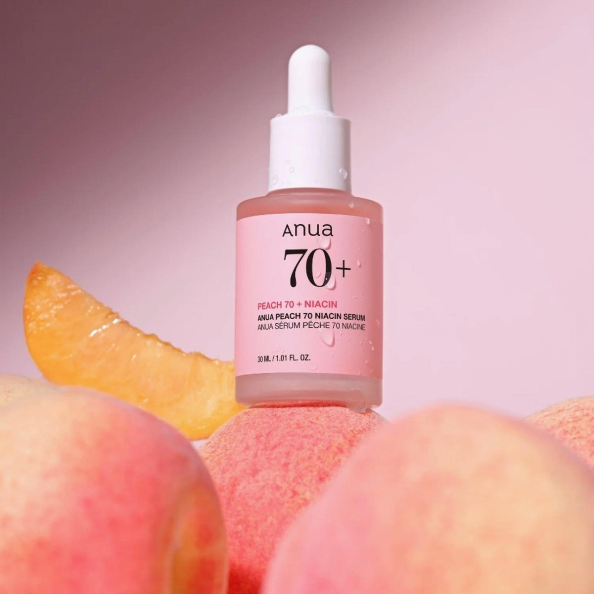 Anua Peach 70+ Niacin Serum 30ml + FREE Peach Niacin Mask
