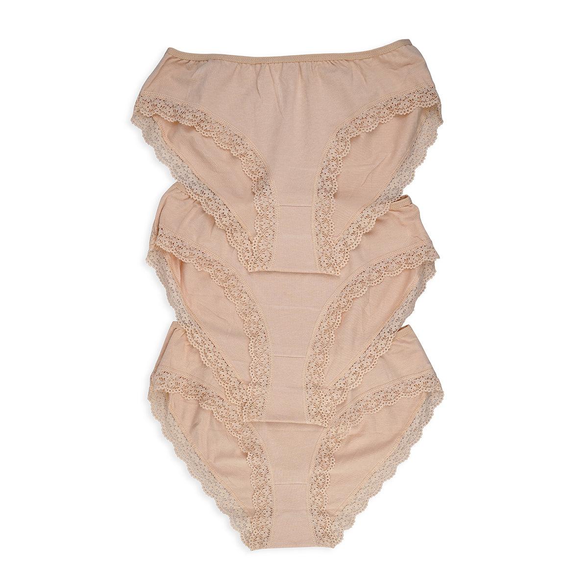 BLS Zena Cotton Panty Beige Pack Of 3