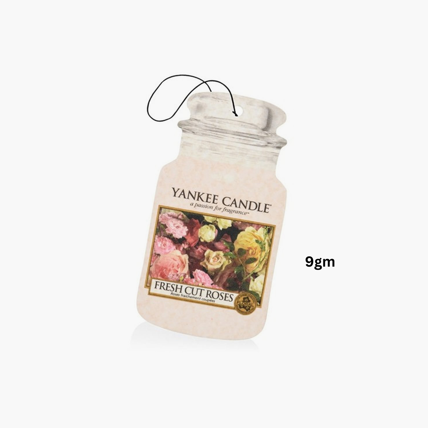 Yankee Fresh Cut Roses Ultimate Car Jar Scented Candle 9gm