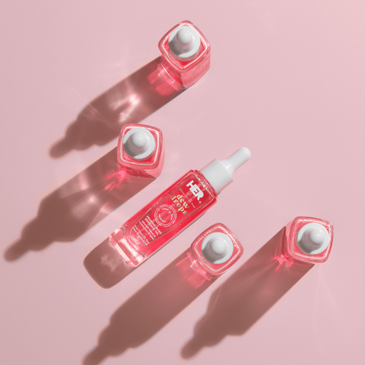 Her Beauty Dew Drops Priming Rose Essence Oil 30ml