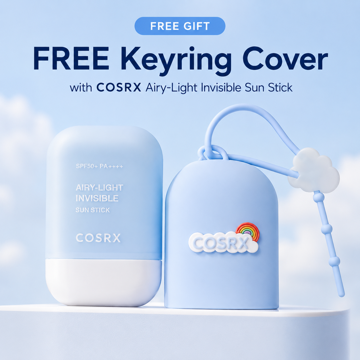 COSRX Airy-Light Sun Stick with Keyring Duo
