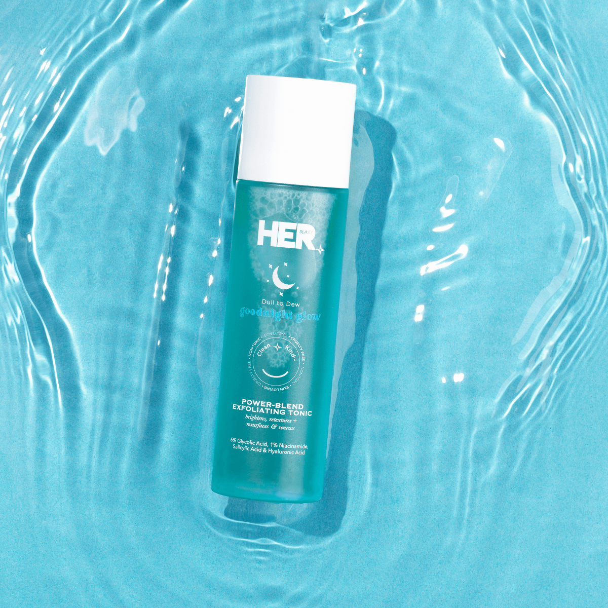 Her Beauty Goodnight Glow Power-Blend Exfoliating Tonic 150ml