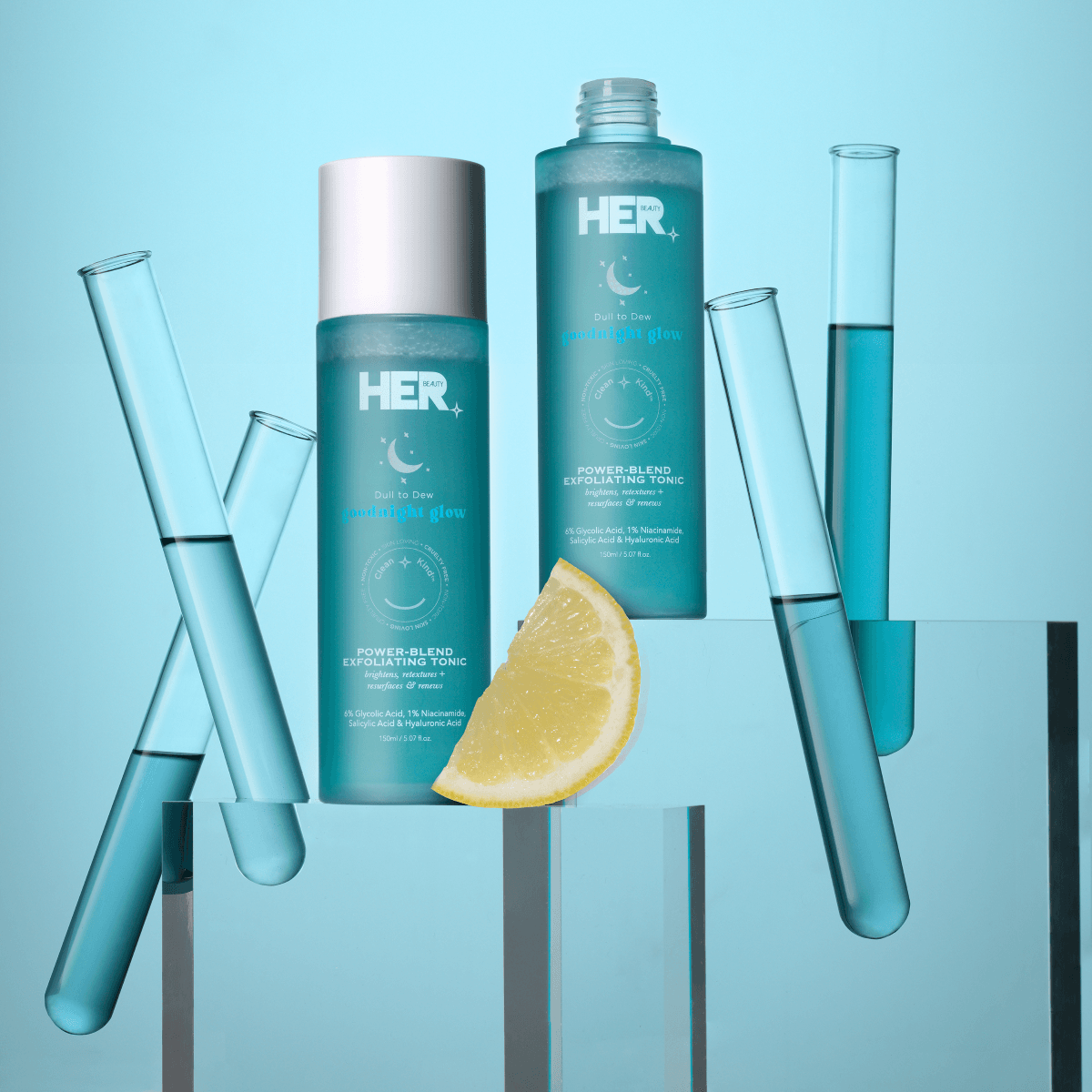 Her Beauty Goodnight Glow Power-Blend Exfoliating Tonic 150ml