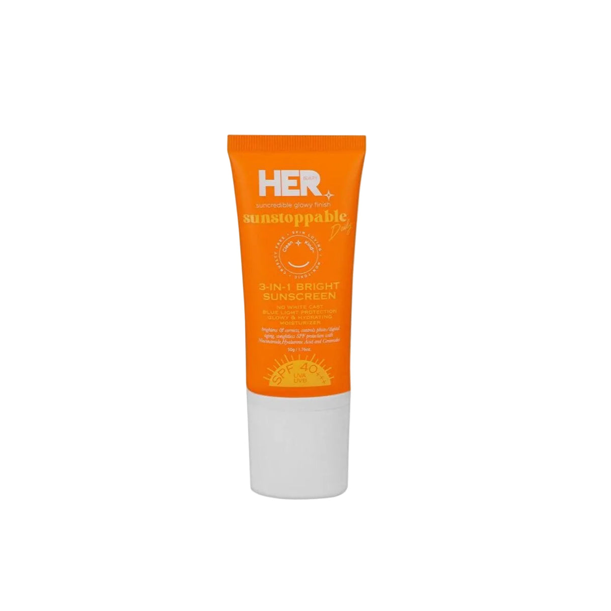 Her Beauty Sunstoppable Daily 3-In-1 Bright Sunscreen SPF 40+++ 50gm