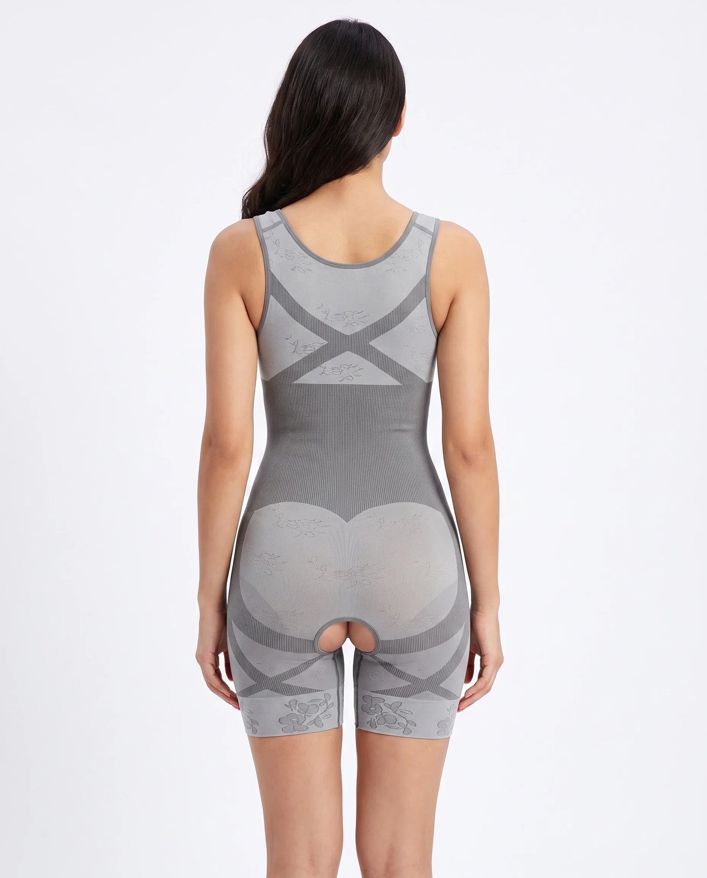 Sajiero Spanx Full Body Corset Crotch Buckle Body Shaper