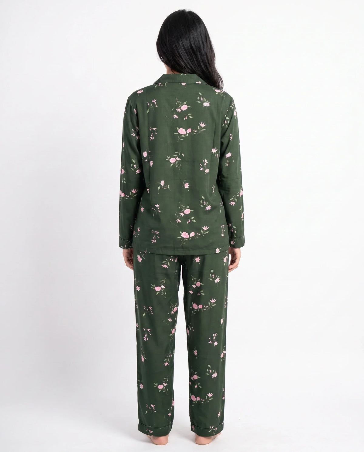 Sajiero Linen Pajama Suit Botanica