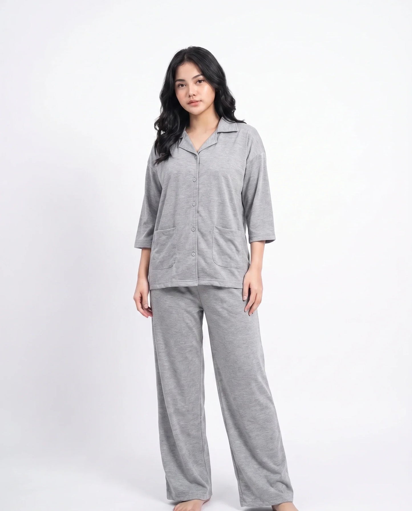 Sajiero Summer Loungewear Set Softco Grey
