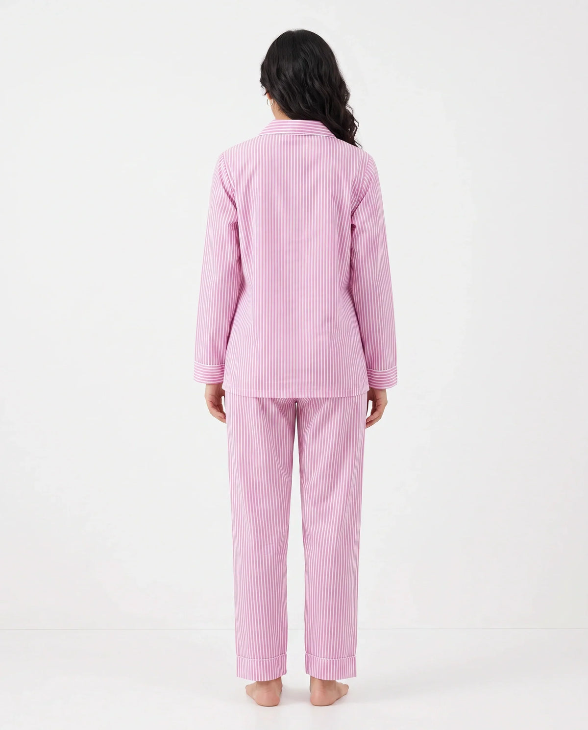 Sajiero Linen PJ Set Candy Stripe