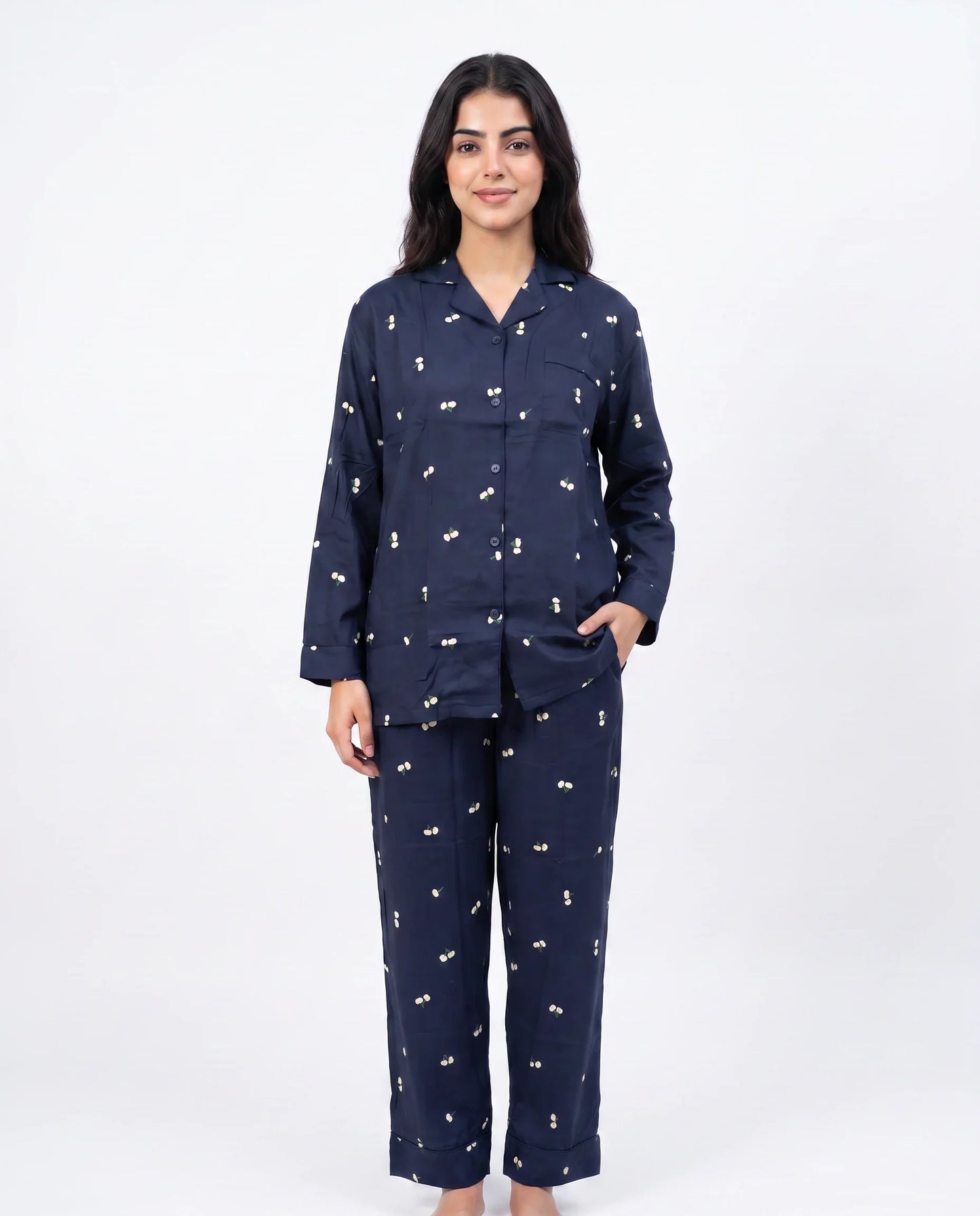 Sajiero Linen PJ Set Jasmine