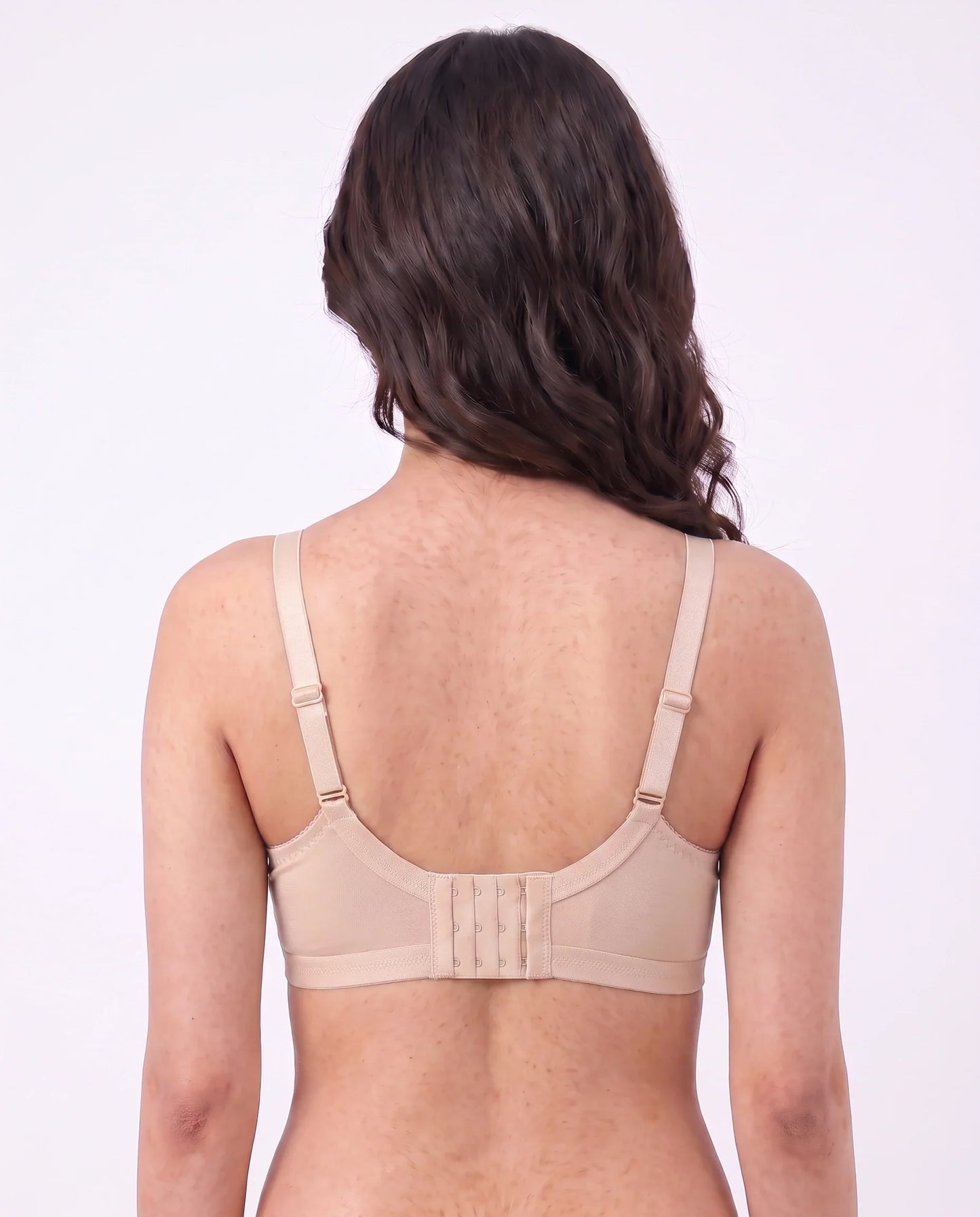 Sajiero Embroidered Weave Non Padded Wireless Bra