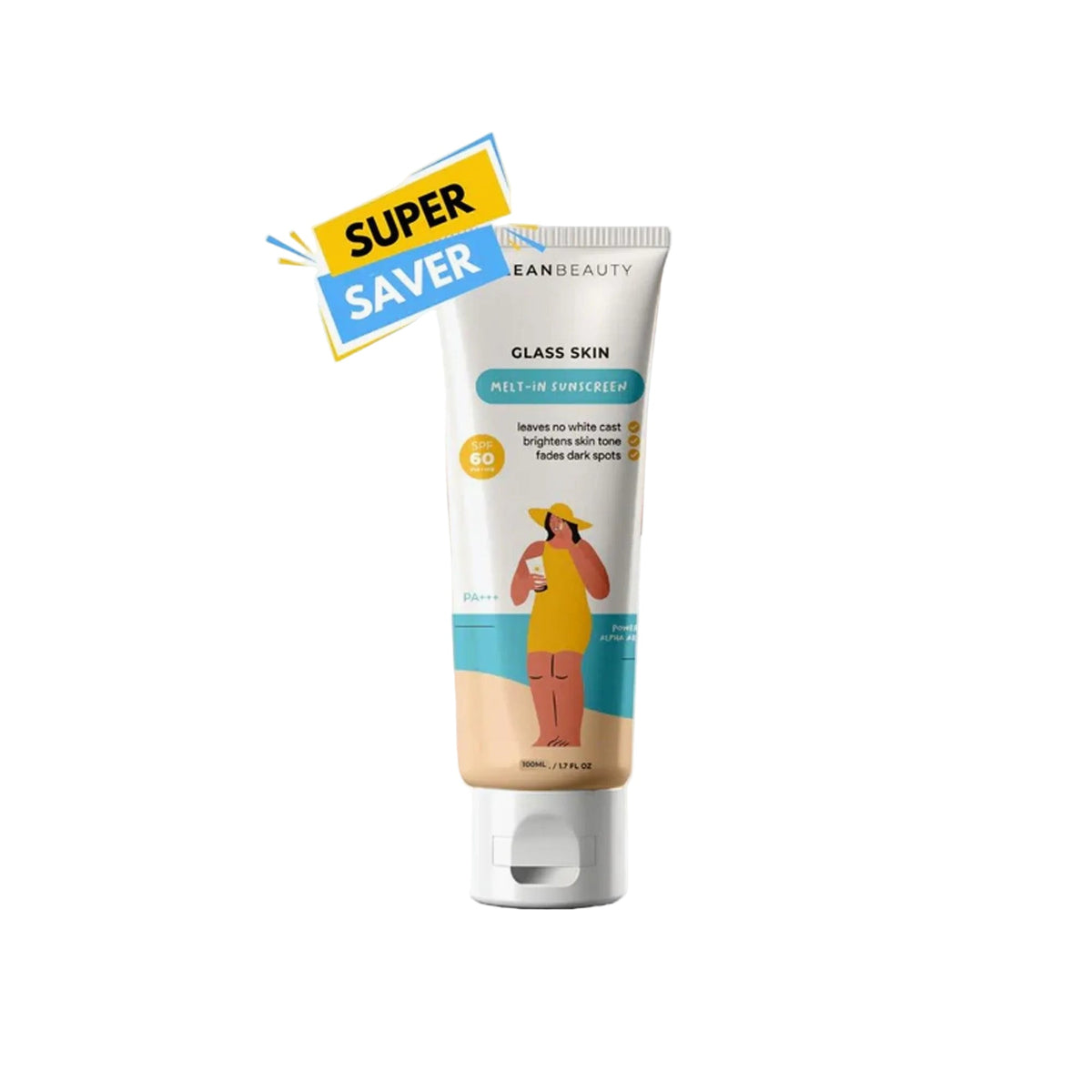 Klean Beauty Glass Skin Melt-In Sunscreen SPF60 PA+++