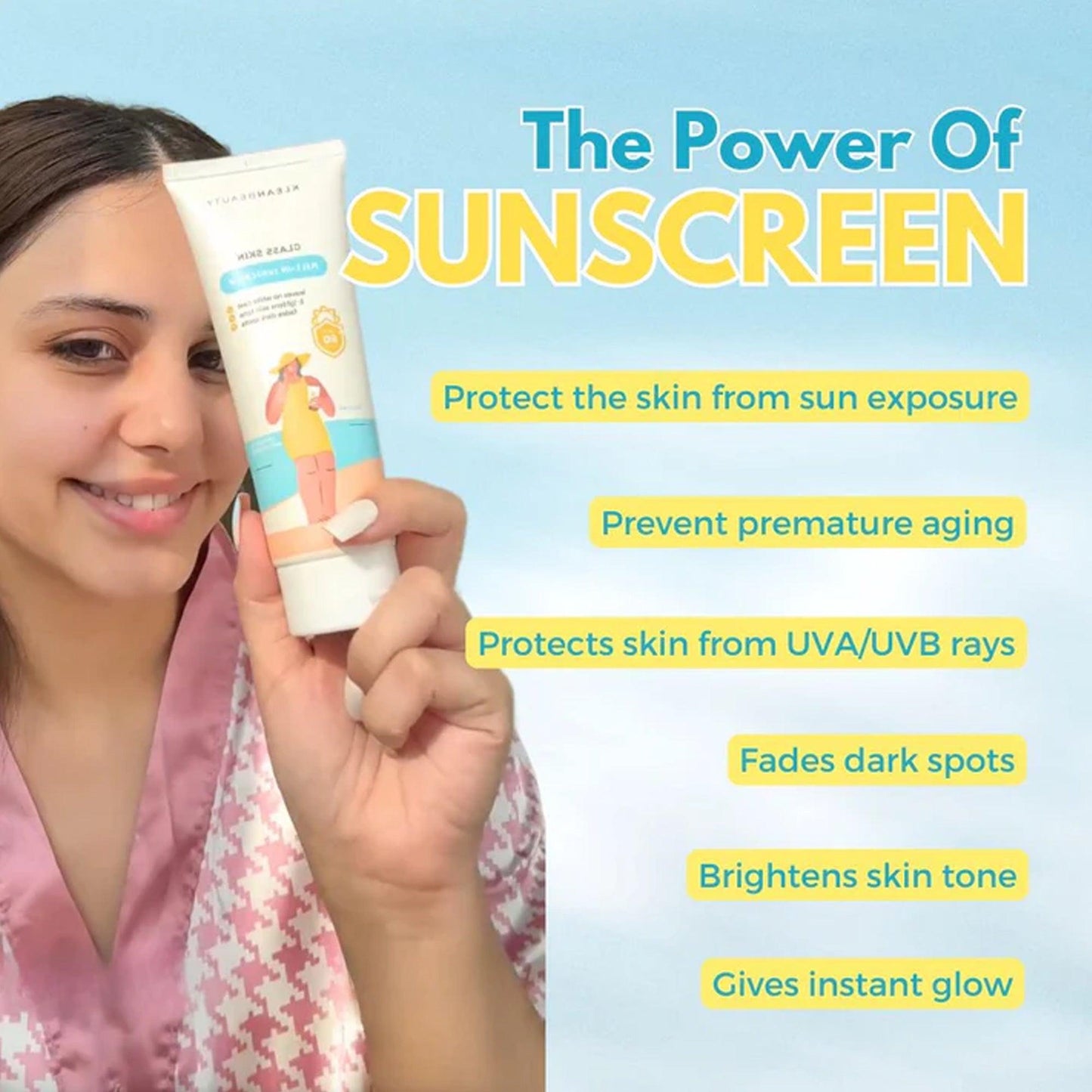 Klean Beauty Glass Skin Melt-In Sunscreen SPF60 PA+++