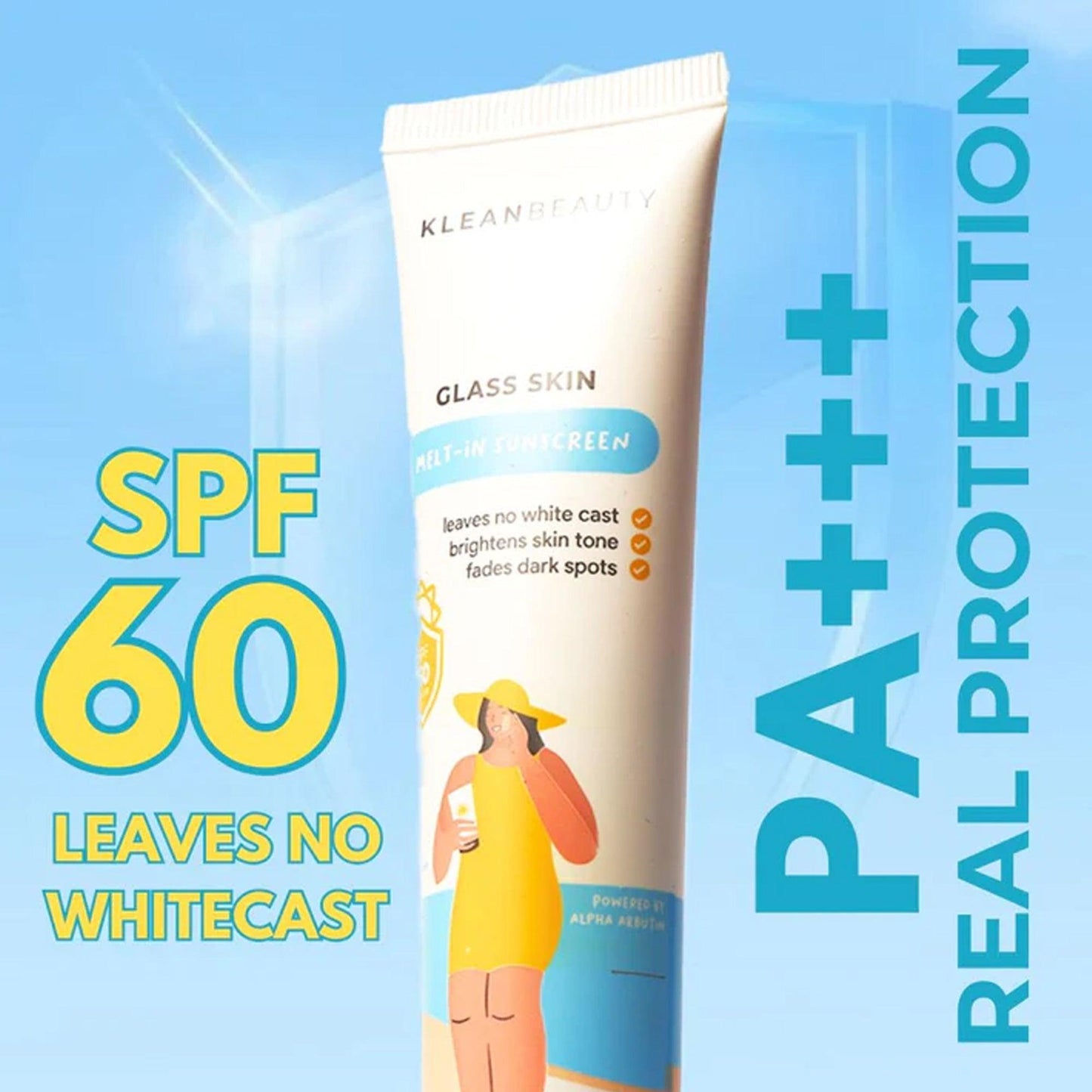 Klean Beauty Glass Skin Melt-In Sunscreen SPF60 PA+++