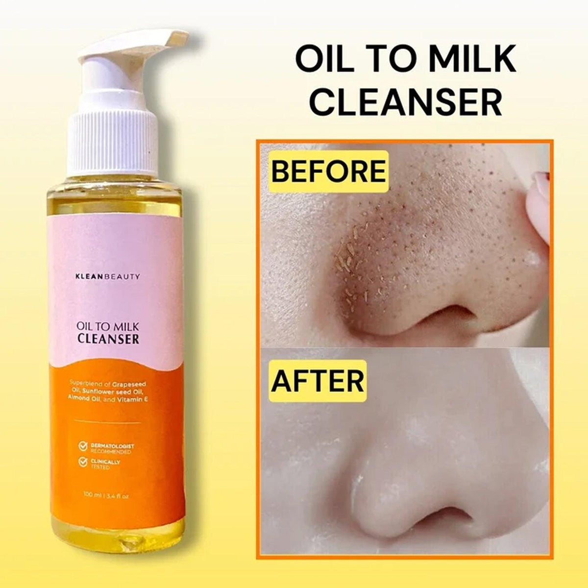 Klean Beauty Oil To Milk Cleanser