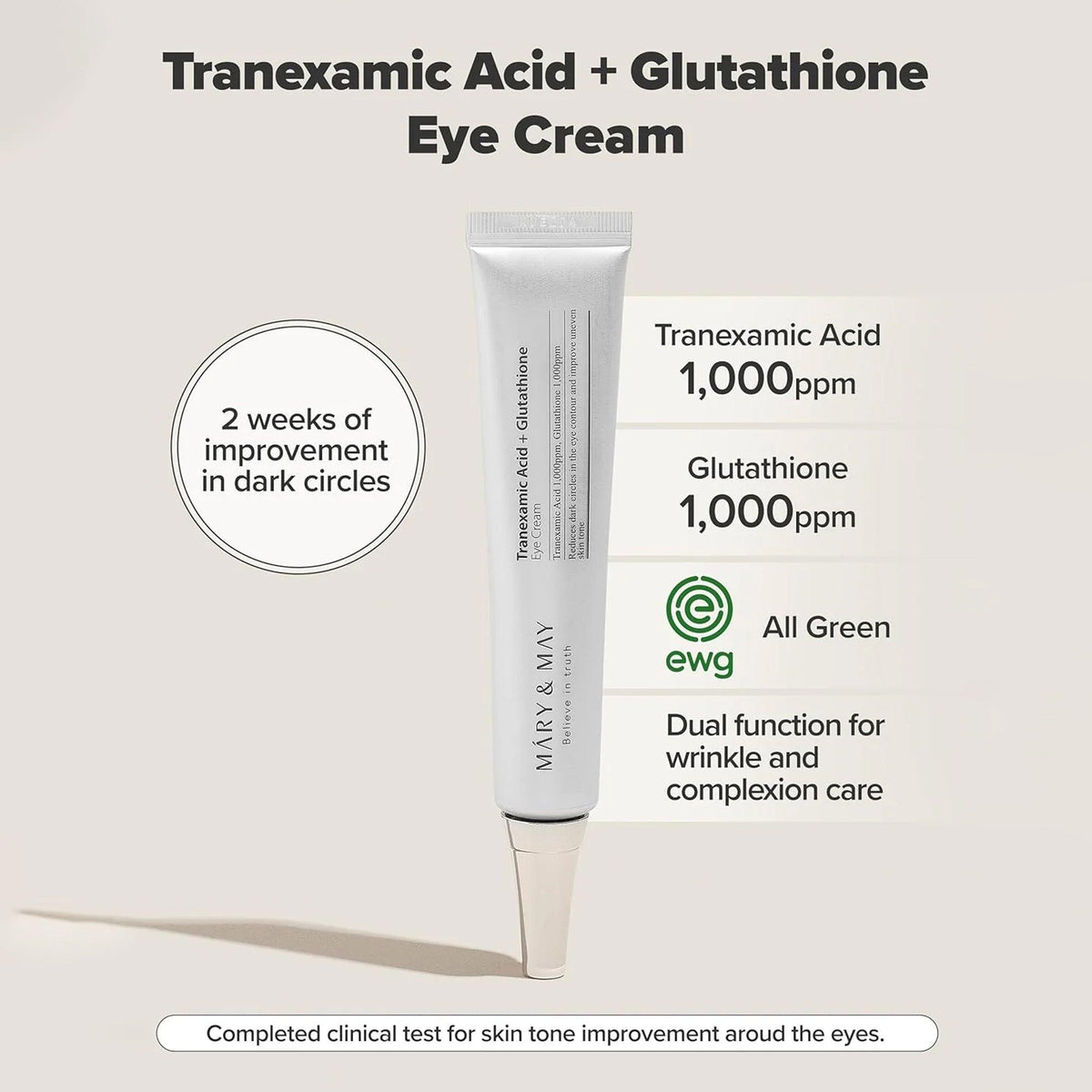 Mary&May Tranexamic Acid + Glutathione Eye Cream