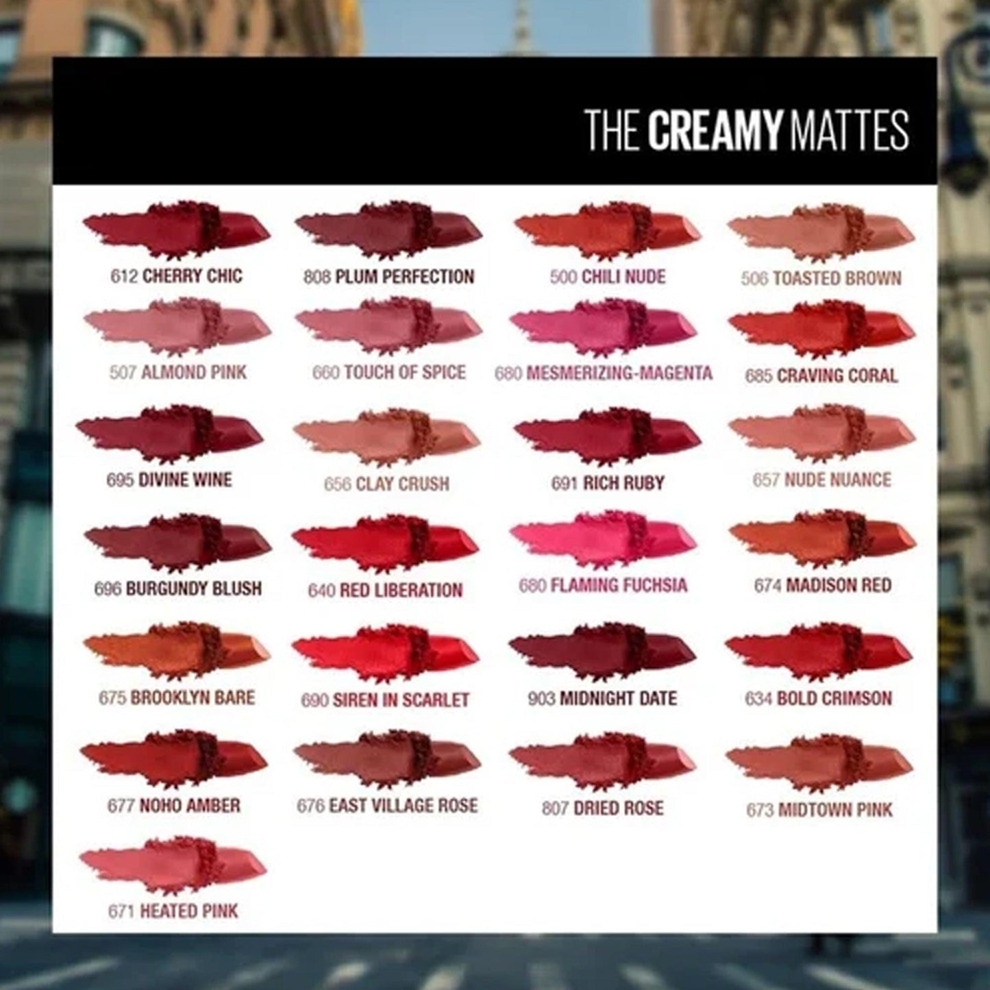 Maybelline Color Sensational The Creamy Mattes Lipstick 3.9gm