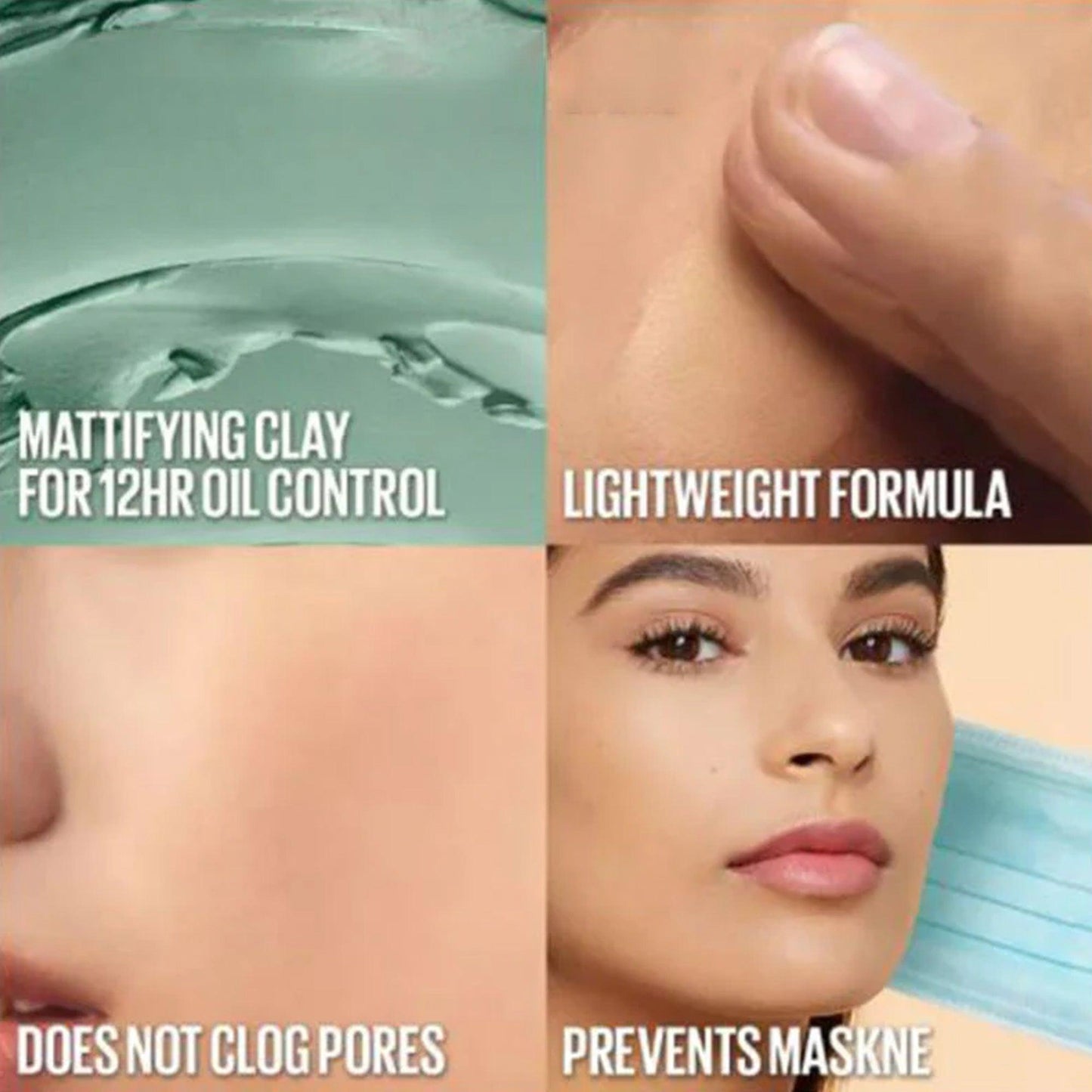 Maybelline Fit Me Matte+Poreless 16H Oil Control Liquid Foundation Normal to Oily Skin SPF 22 PA++ 30ml