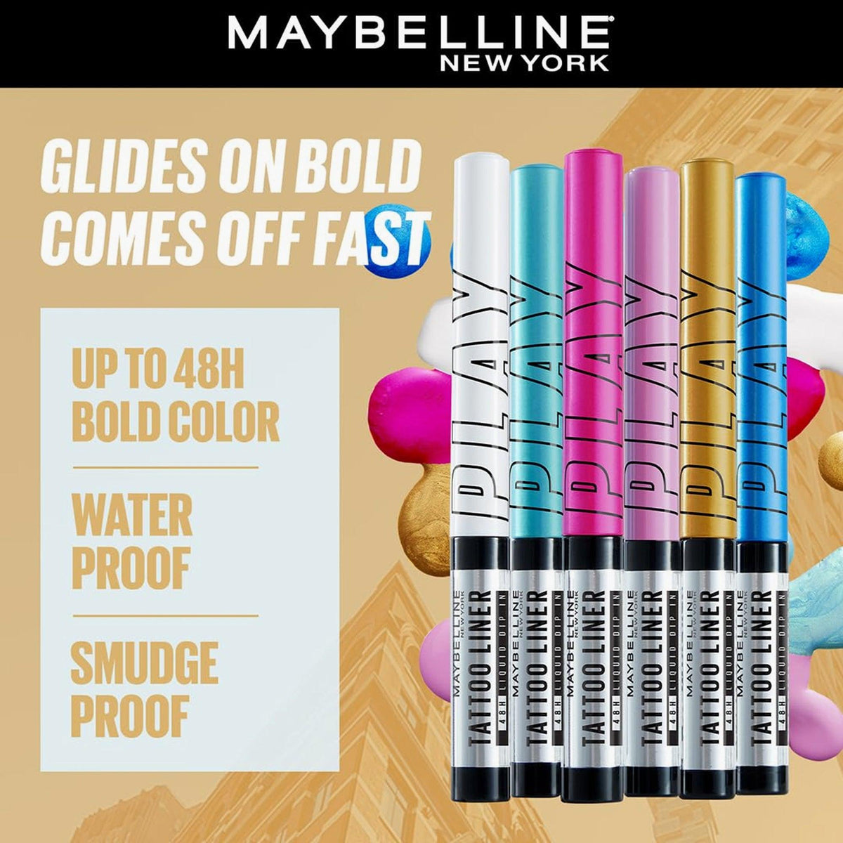 Maybelline Tattoo Liner Play 48H Liquid Dip In Eyeliner 2.1ml