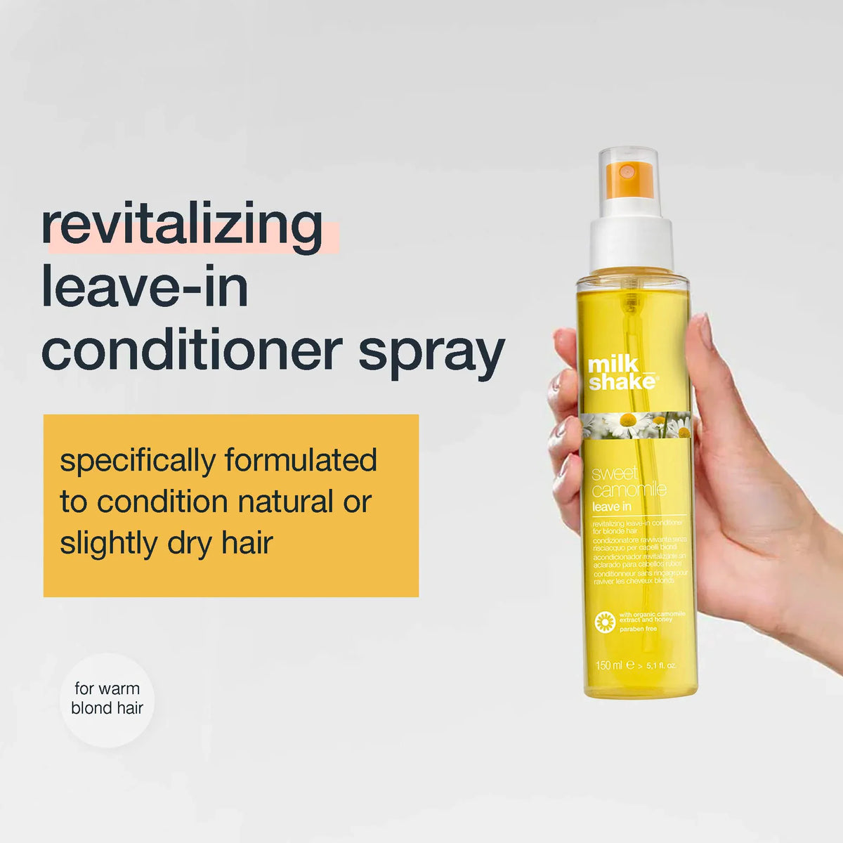 Milkshake Sweet Camomile Leave In Conditioner For Blonde Hair 150ml